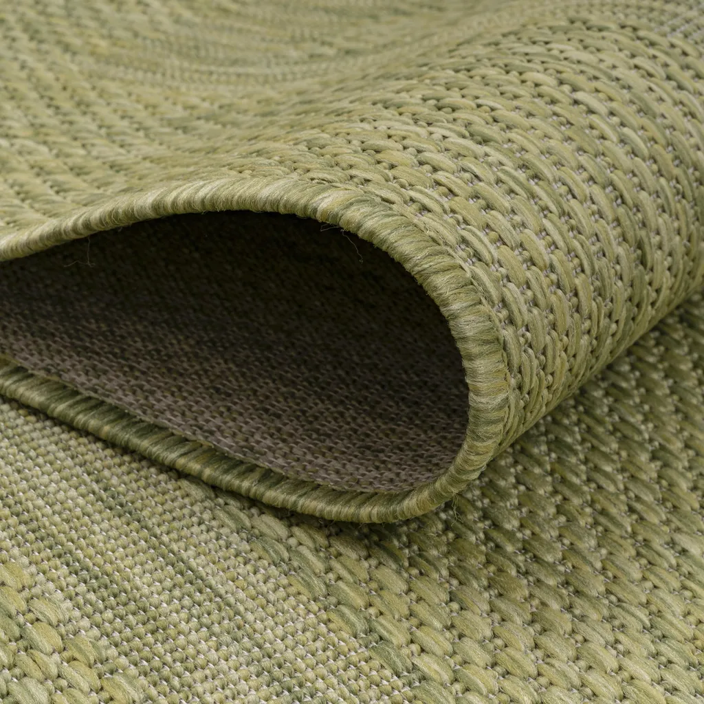 Grand tapis de passage vert Relax Tranqua 60x100 cm usage mixte terrasse