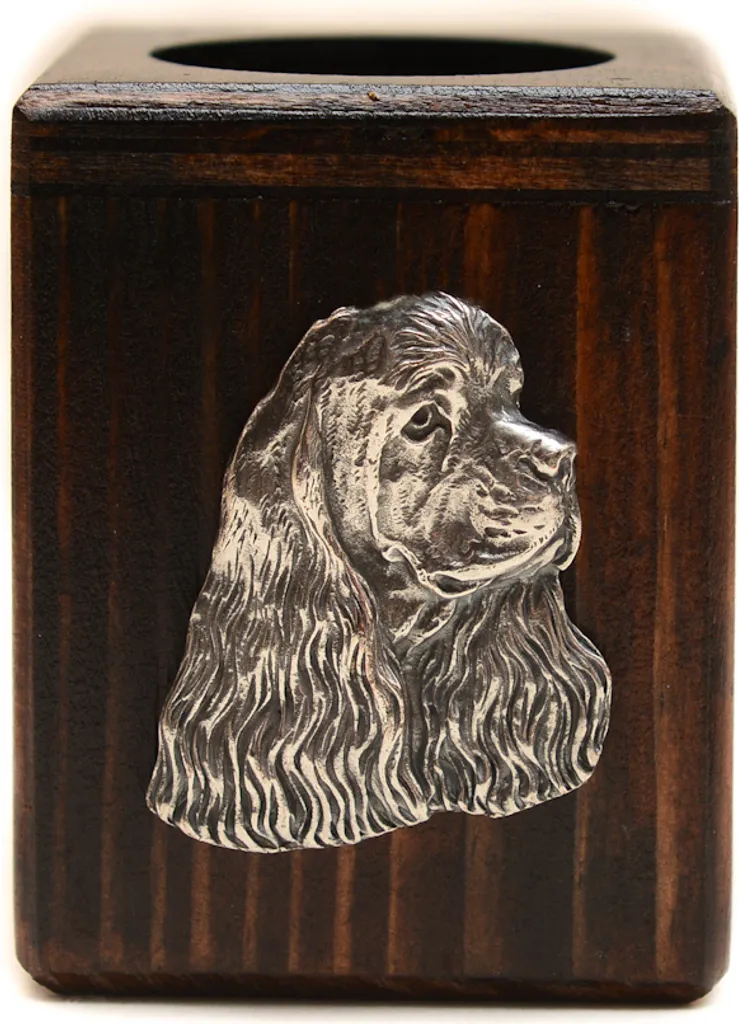 Portacandele Cocker Spaniel Americano Legno Art-Dog | Regalo Memoriale Cane