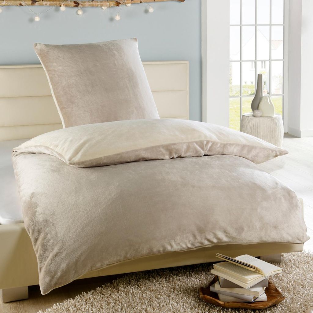 Malika Mikrofaser-Cashmere-Touch-Bettwäsche 2-teilig, 155 × Produktbild 
