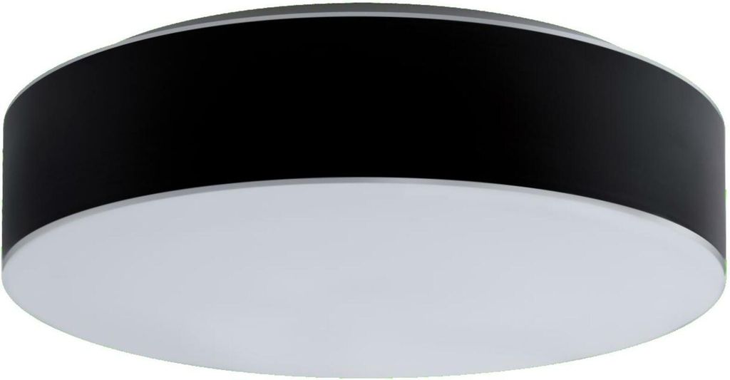 OSMONT ERI67058 ERIS C4 Decken-/Wandleuchte aus Glas, weiß/weiß-schwarz, Schutzart IP43, 3000 K, 35 W LED