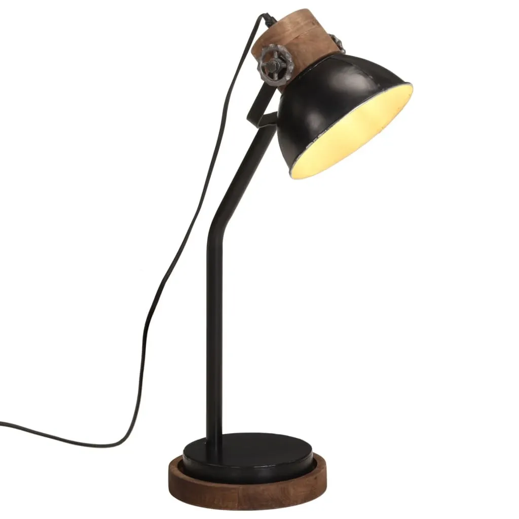 Lampada da tavolo 25 W nero 18x18x60 cm E27