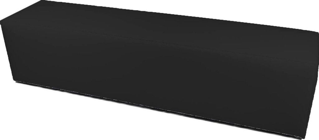 Pouf Apecchio, Mehrzwecksessel, Sitzsack, Hockerhocker, Italy, 180x40 h42 cm, Schwarz