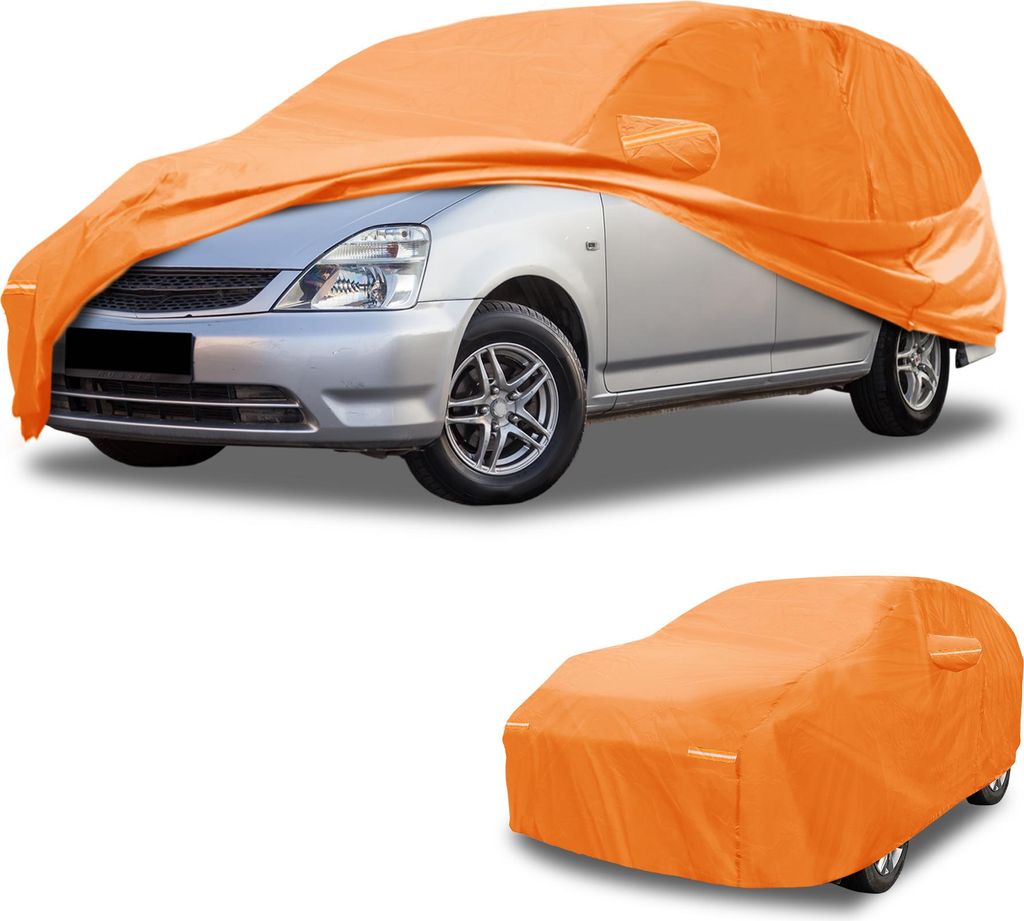 Autoabdeckung Wasserdicht Alle Wetter Automobil Au?en Au?enabdeckung fš¹r Honda Odyssey Aluminiumfolie Baumwolle Orange mit Reflektierenden Streifen