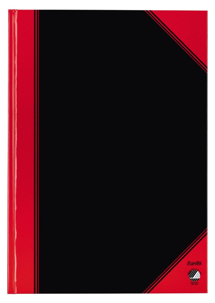 Bantex 100302815, Einfarbig, Schwarz, Rot, A4, 96 Blätter, Produktbild 
