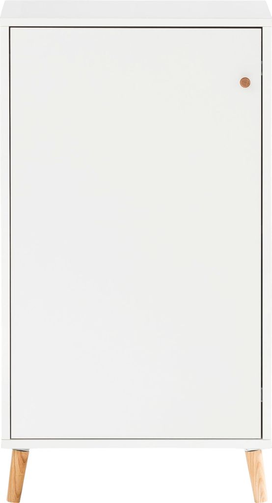 Möbelpartner Aktenschrank Jaguar Small | HxBxT 92,6x51x41cm | 2 Fächern & 1 Flügeltür | Weiß