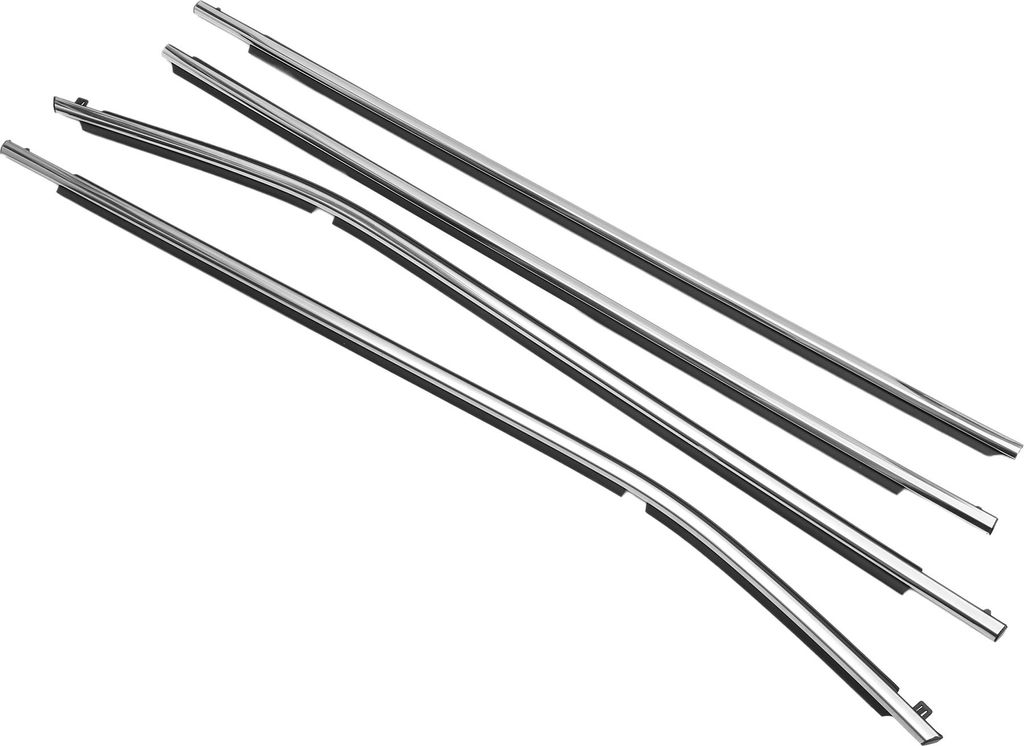 Fensterdichtung, Fensterleisten-Dichtungsband, für Toyota Corolla 2014-2019, PVC, Nr. 7572002430/7571002430/7573002410/7574002410, Silberton, 4 St...