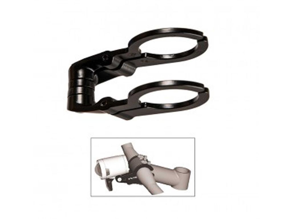 Herrmans Lampenhalter Dual schwarz, Lenkerklemmung 31,8mm Produktbild 