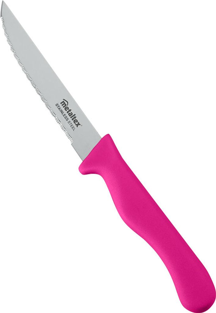 METALTEX CHROMOTHERAPY Basic Steakmesser 21 cm - Rhodamine Red