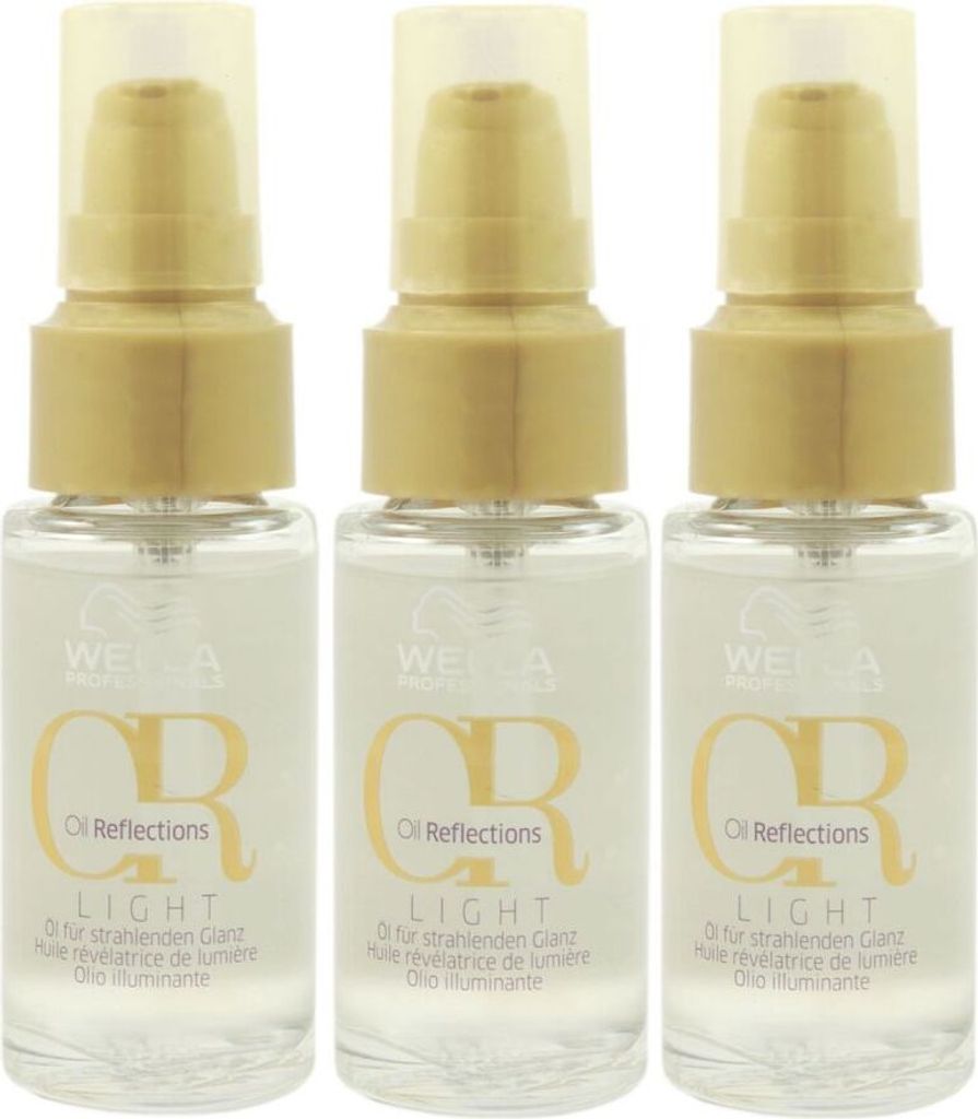Wella Oil Reflections Light Oil 3 x 30 ml Haarpflegeöl Set Produktbild 