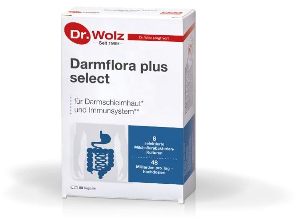 Dr. Wolz Darmflora plus select, 80 capsules Productafbeelding 