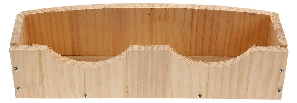Holz Futterspender für Kleintiere mit Halterung für Kaninchen, Hamster und Meerschweinchen