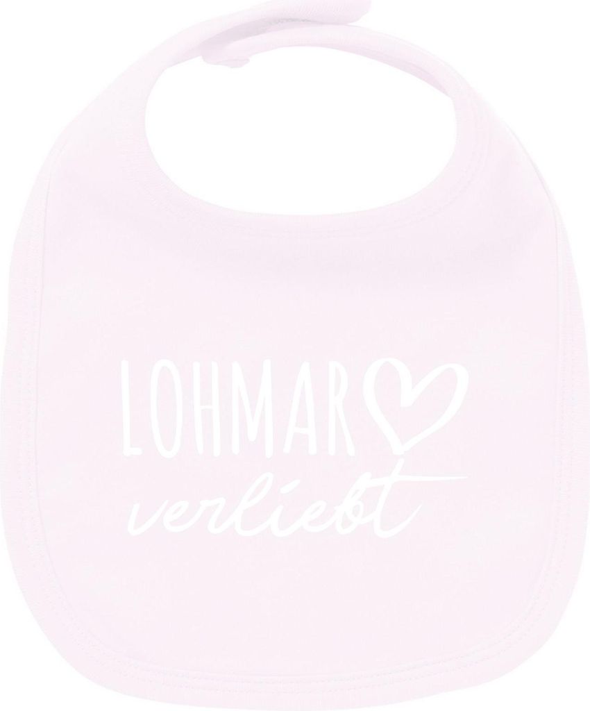 Huuraa Unisex Babylatz Lohmar verliebt Geschenk Babypink Baumwolle Lohmar Mitbringsel