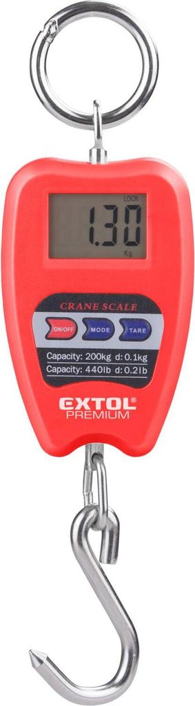 EXTOL PREMIUM váha závěsná digitální, 0,35 - 200kg, 8822000 Obrázek produktu 