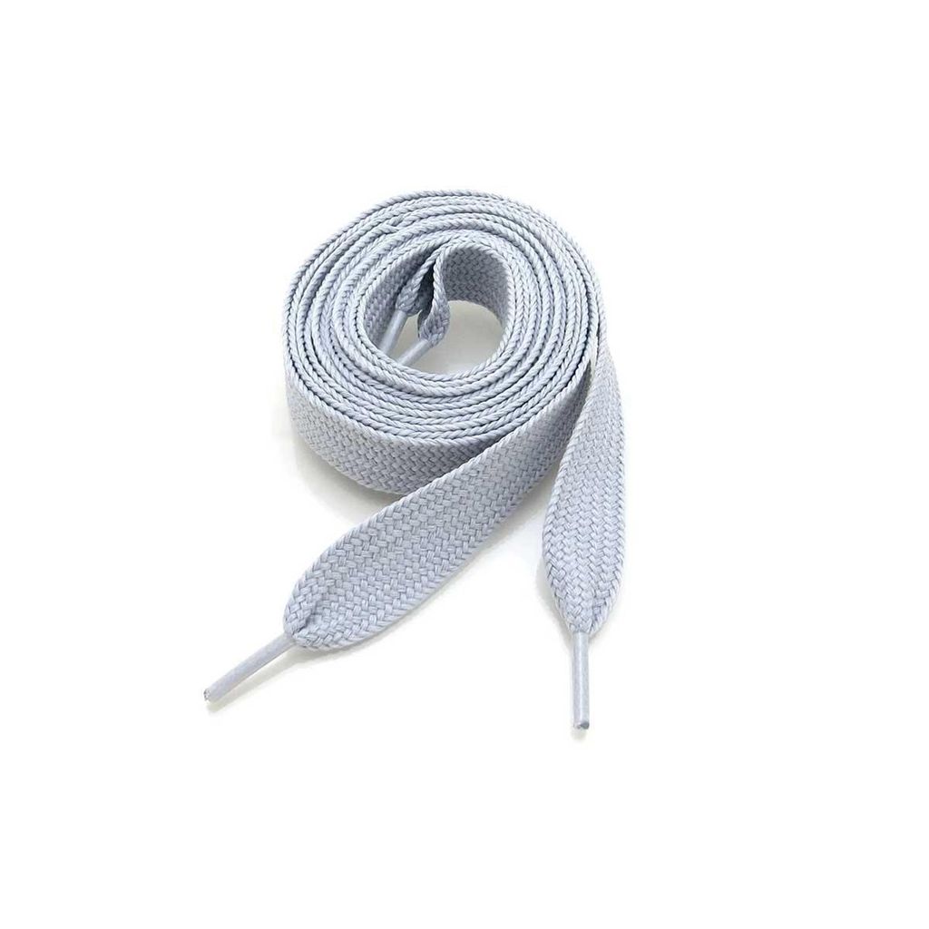 Extra breite flache Sneaker Schnürsenkel - Breite: 20mm - Grau - 140 cm