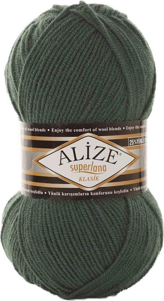 Alize Superlana Klasik 100g Strickgarn Strickwolle 25% Wolle, Farbwahl