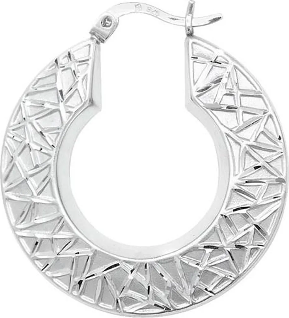 Créoles Femme Argent 925 - Boucles d'Oreilles Idéales pour le Quotidien