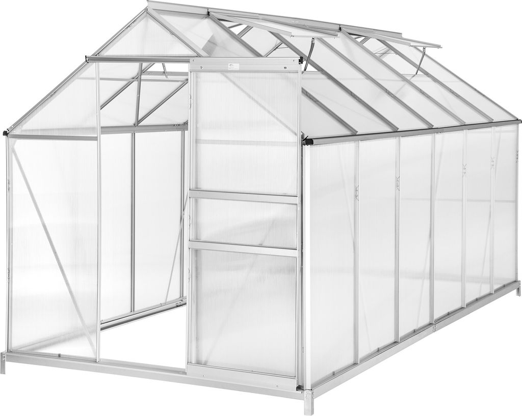 Skleník se základem 11,13 m³ 185 x 375 x 195 cm Obrázek produktu 