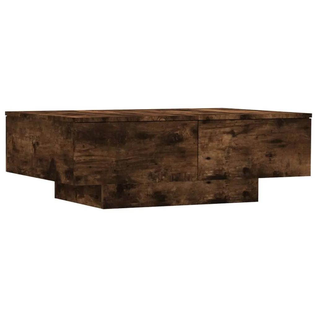 SYFAX™ Tavolino da Salotto Rovere Fumo 90x60x31 cm Legno Multistrato