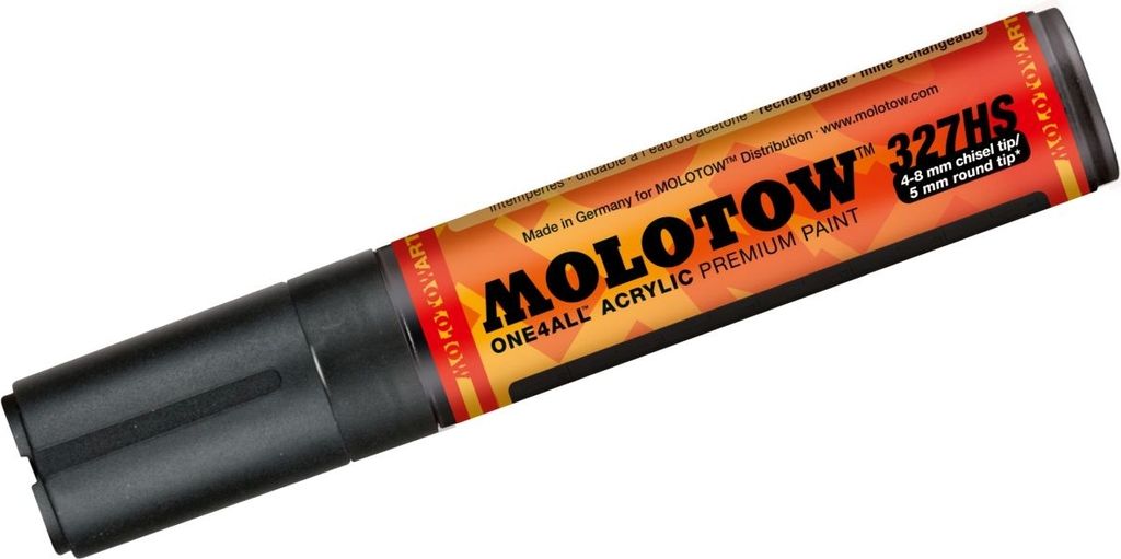 Permanentmarker One4All 327 HS nachfüllbar 4-8mm signalschwarz Packung mit 6 Stück