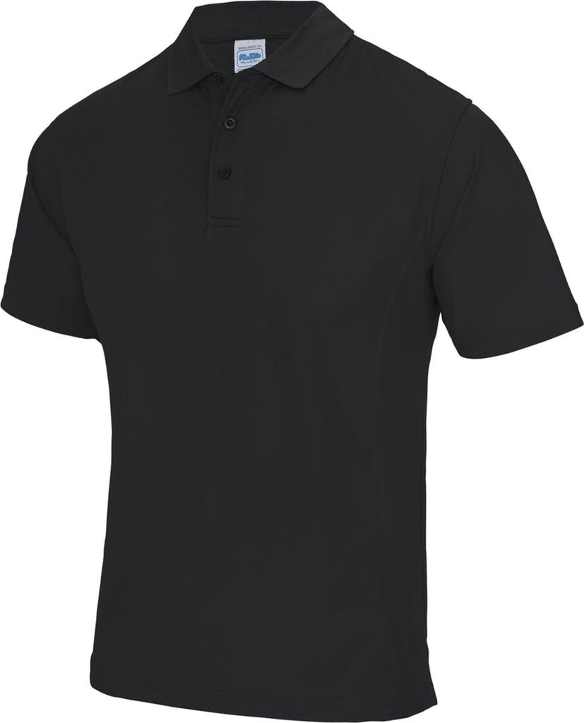 AWDis Cool Herren Sport Performance-Poloshirt / Polo-Shirt, kurzärmlig RW2541 (M) (Schwarz)
