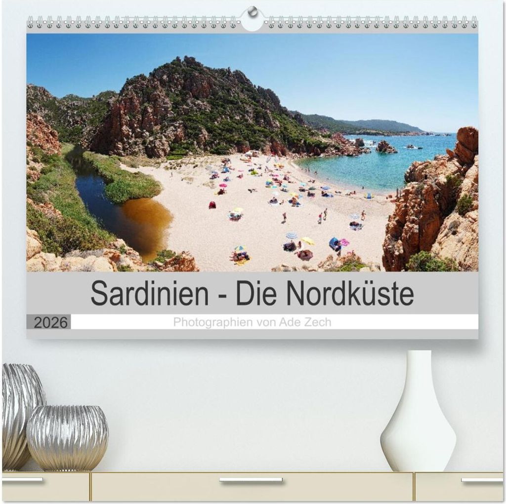 Sardinien – Die Nordküste (hochwertiger Premium Wandkalender 2026 DIN A2 quer), Kunstdruck in Hochglanz