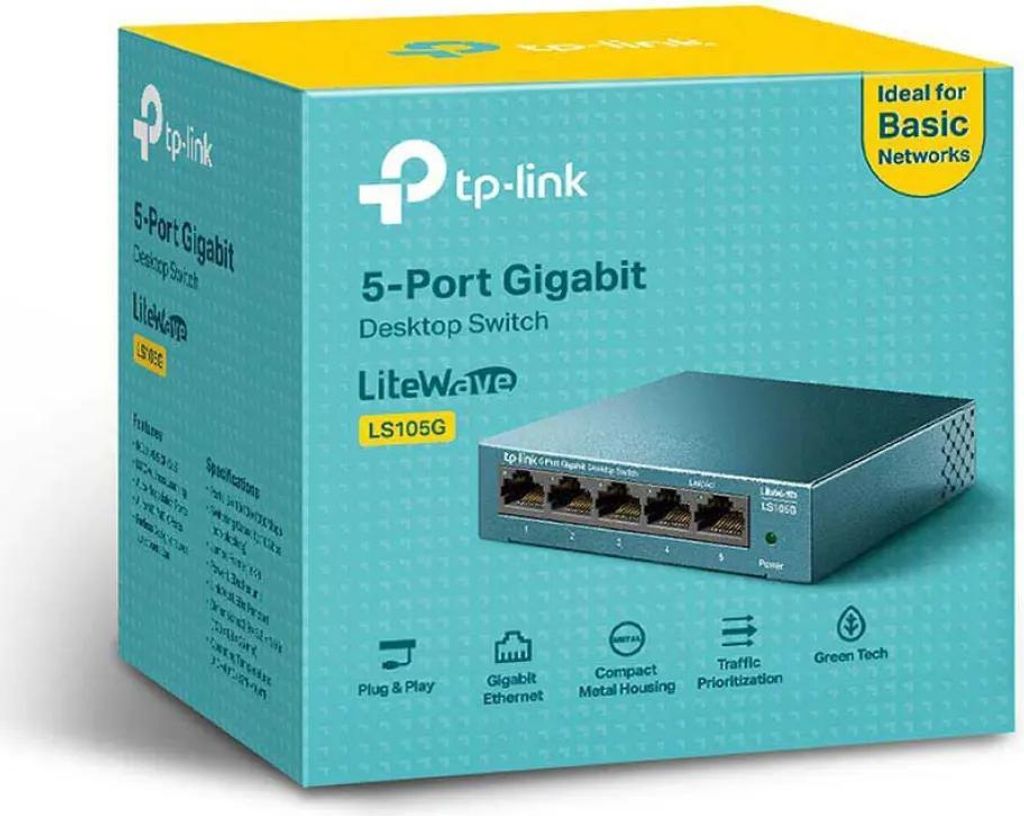 TP-Link Switch 8x FE LS105G (Steel Case) Zdjęcie produktu 