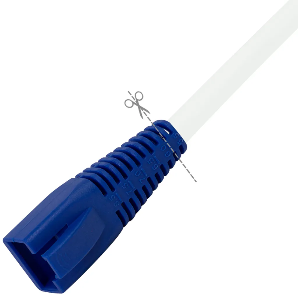 Logilink Manchon de Protection RJ45 pour Câbles 5,5-8,5mm Bleu - 50 Pièces