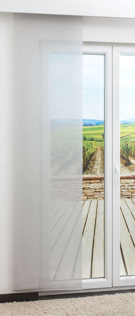 Schiebegardine von Lysel - Textur transparent in den Maßen 245 cm x 60 cm