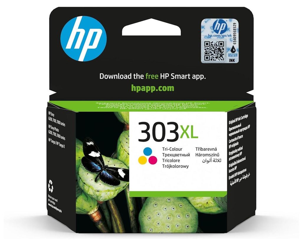 HP Oryginalny trójkolorowy tusz 303XL o wysokiej Zdjęcie produktu 