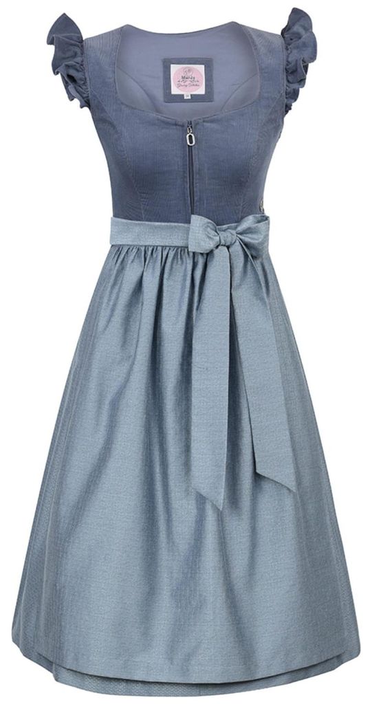 Dirndl Ansfelden 70cm Länge himmelblau 32 Produktbild 