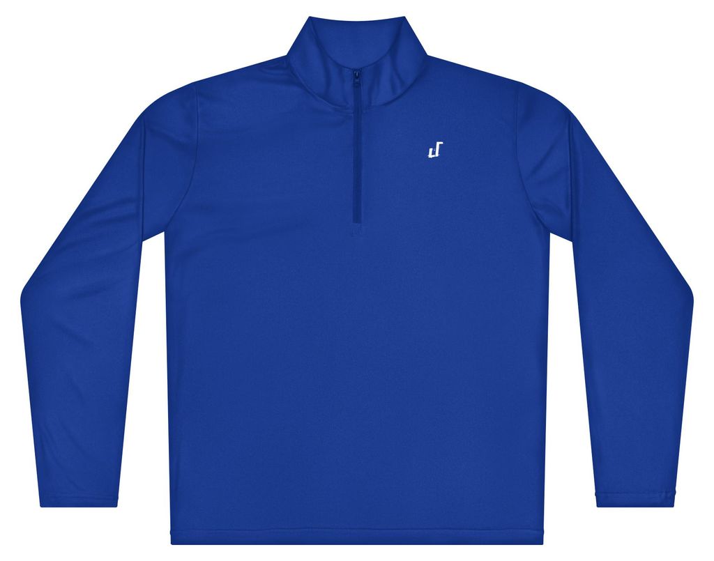 DECALVIBES Leichter Damen Pullover mit Viertel-Reißverschluss - True Royal , L