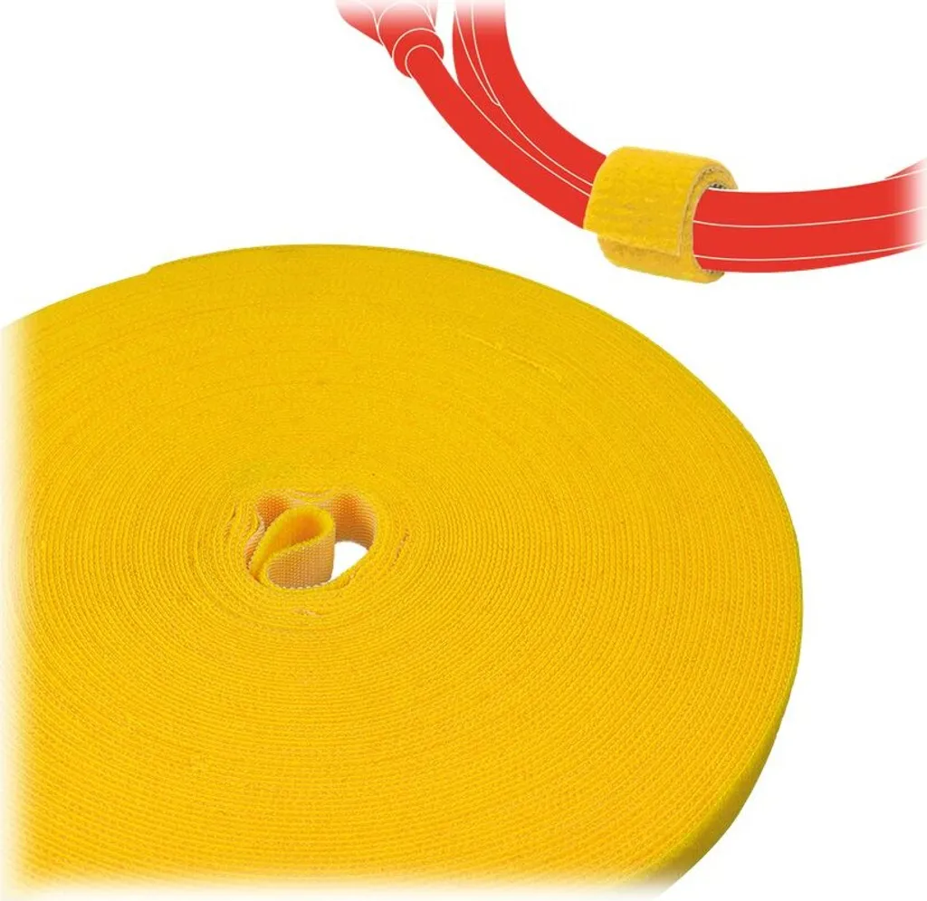 LTC PRO 1240 Giallo | Rotolo Nastro Strappo 25m per Cablaggio LAN - 13