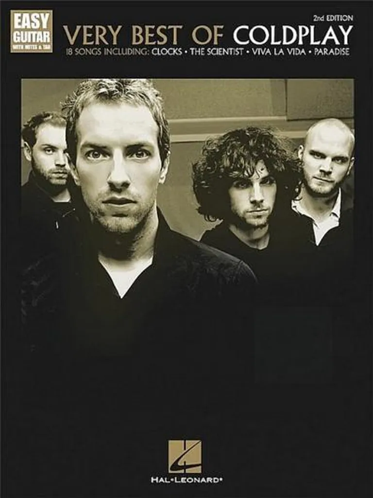 Livre de guitare Coldplay pour débutant avec partitions faciles et tablatures
