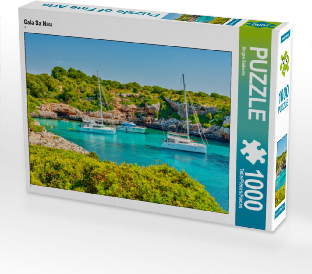 CALVENDO Puzzle Cala Sa Nau | 1000 Teile Lege-Größe 64x48cm Foto-Puzzle für glückliche Stunden