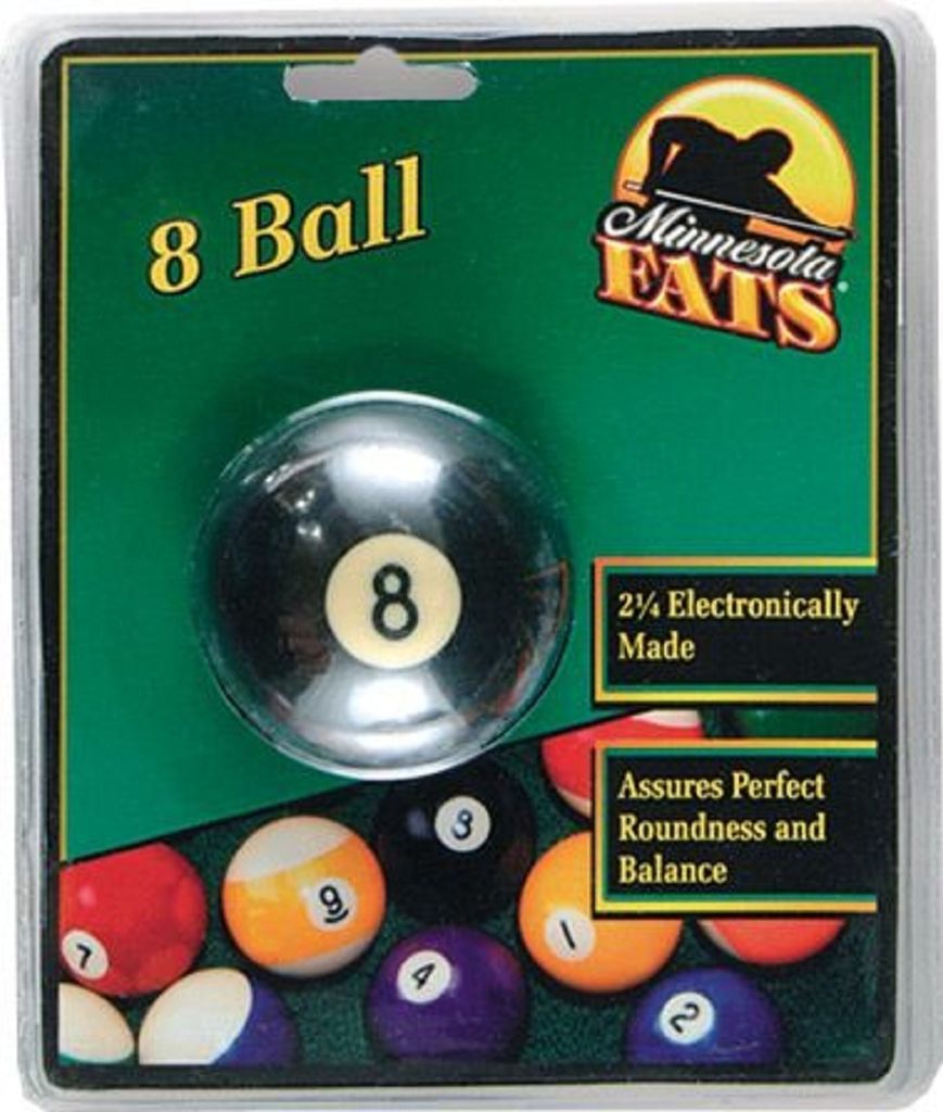 MF Poolball 57,2 mm Durchmesser - rot/weiß