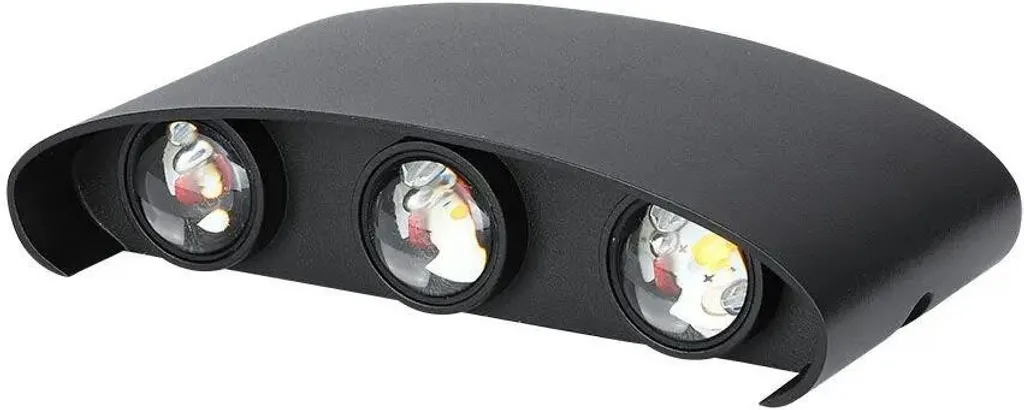 Luminaire Mural Extérieur LED Étanche IP65 Noir 5W V-TAC Blanc Chaud