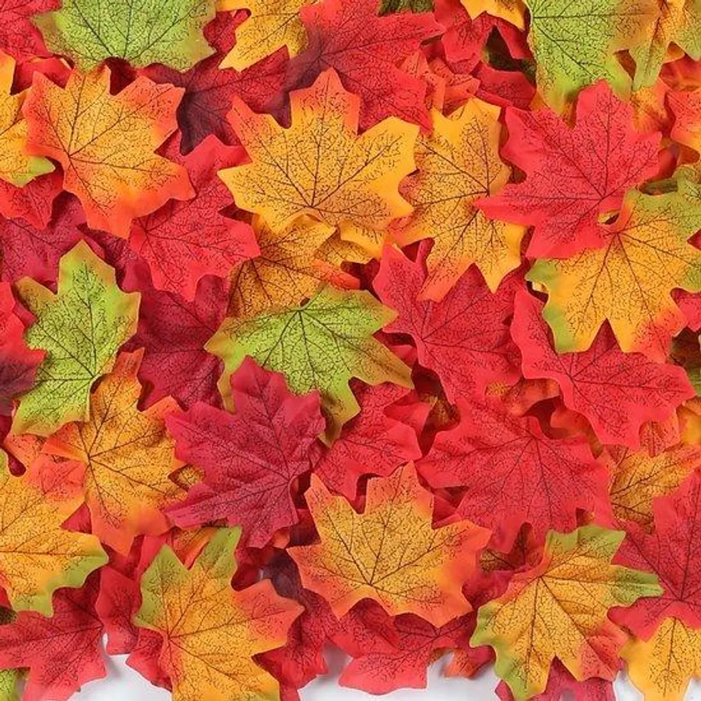Feuilles d'Érable Artificielles 8 cm pour Décoration Automnale Maison