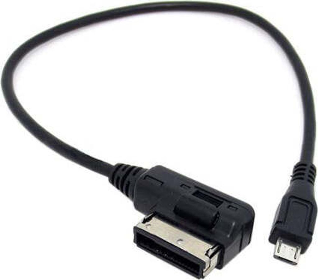 System-S KFZ Auto Micro USB Ladekabel für VW Audi Media in AMI MDI 25 cm