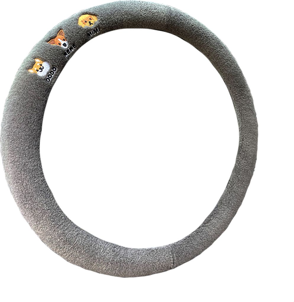 INF r Lenkradbezug aus Schaffell Grau