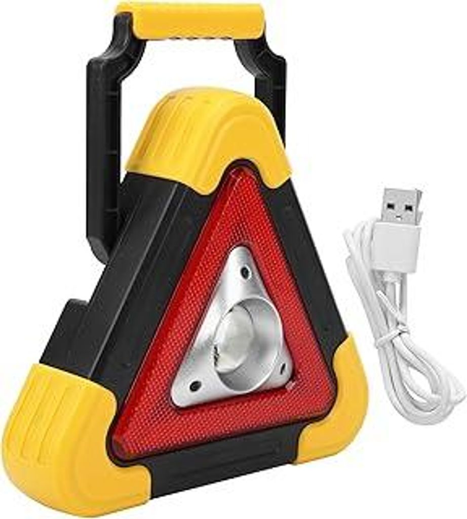 HERCHR Auto-Warndreieck-Lampe, Notfall-Multifunktions-Arbeitslicht, Sicherheits-Blinkschild, stoßfestes blinkendes LED-Warndreieck-Licht für Auto...