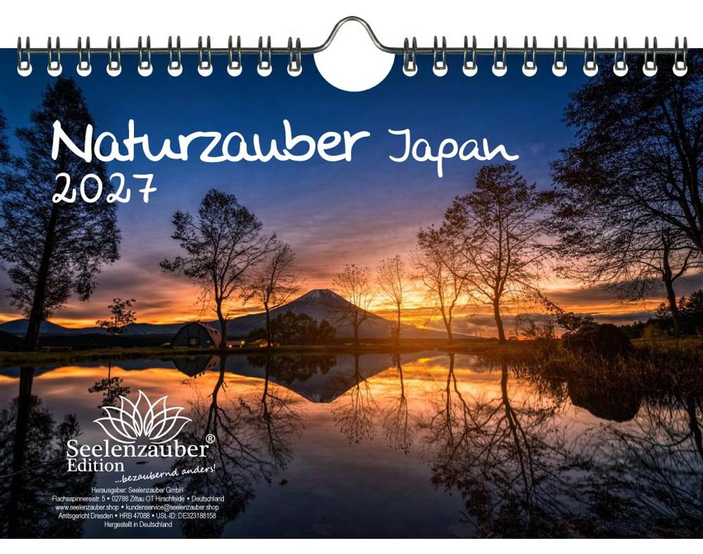 Naturzauber Japan DIN A5 Kalender für 2027 Landschaft Tokio Natur Reise Land Urlaub - Seelenzauber