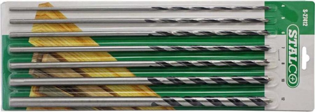 Satz von 7 Holzbohrern 4-10mm x 300mm Stalco