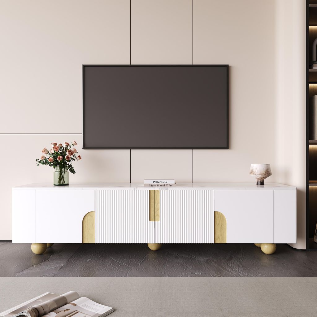 Lowboard, Breite 180 cm, TV-Schrank, Fernsehtisch, Fernsehschrank, Wohnzimmer, stehend