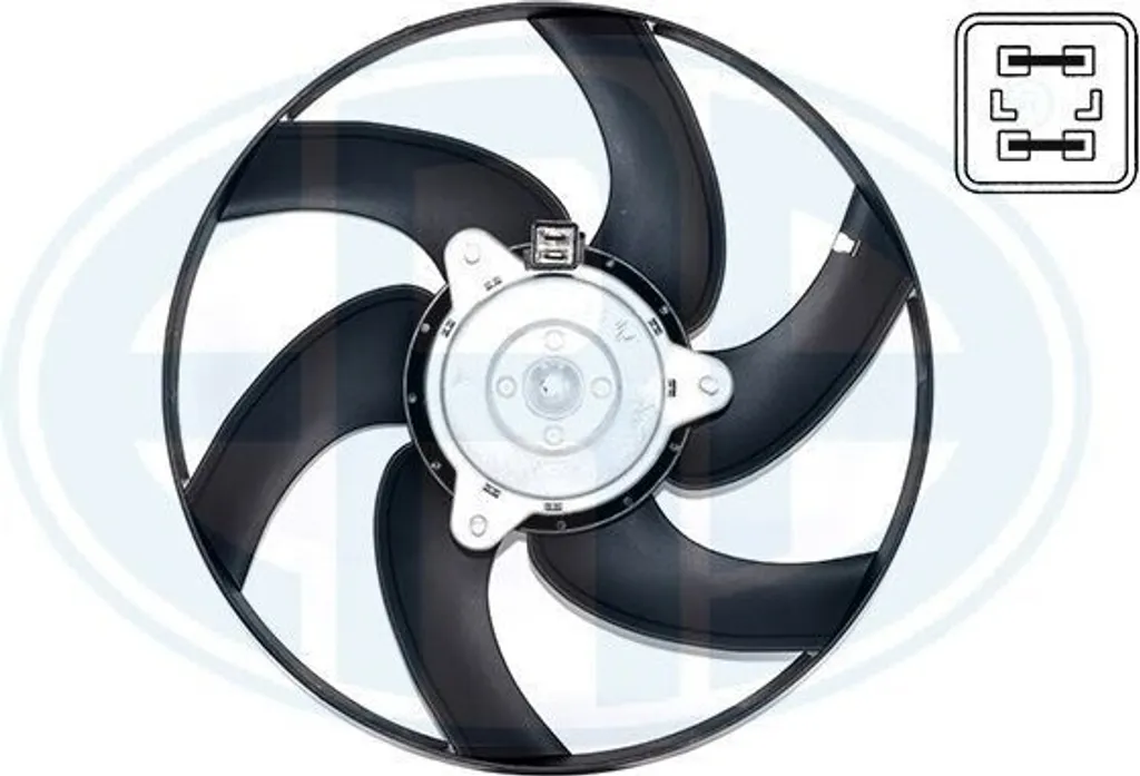 Ventilateur de radiateur pour refroidissement moteur Peugeot 306 et 605