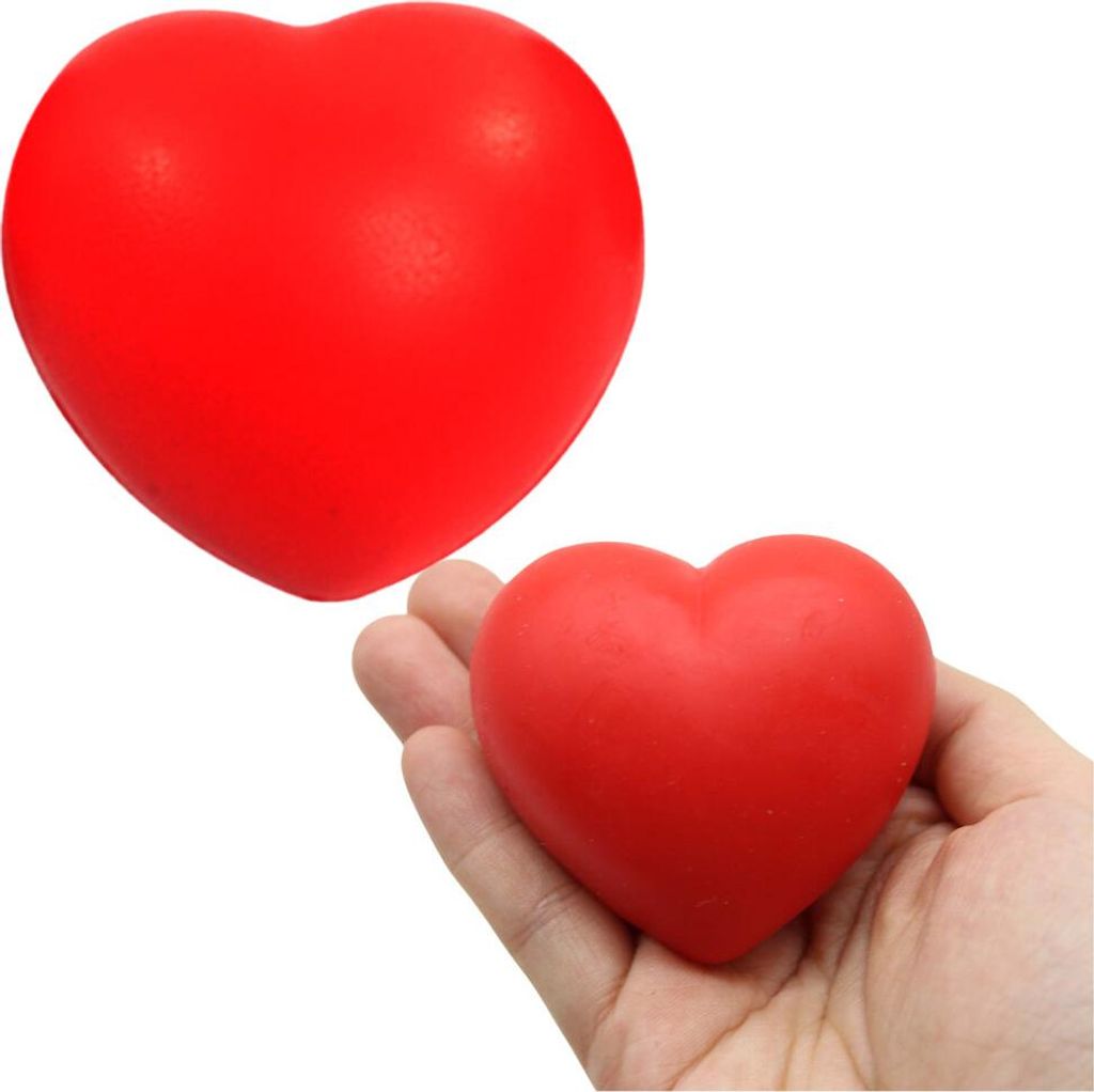 Anti-Stress-Ball Quetschbares Herz Rot