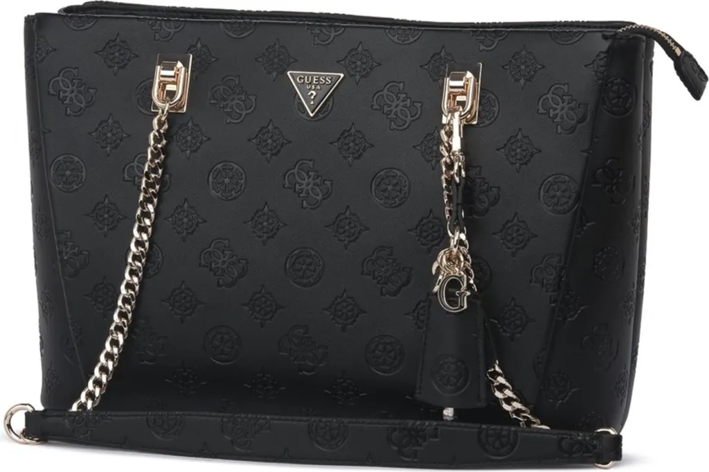 Sac Guess 64230BLO rigide à finitions dorées et bandoulière amovible