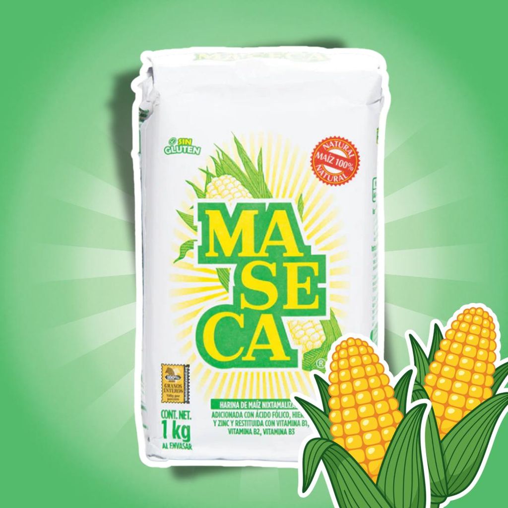 MASECA Nixtamalisiertes Maismehl aus Gelbem Mais 1 kg – Produktbild 
