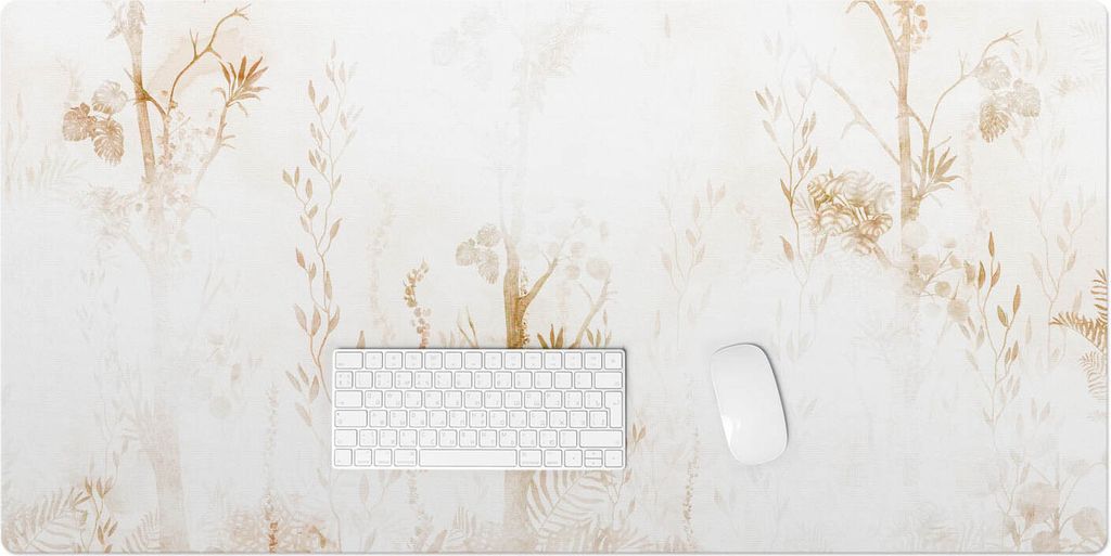 Subtile Flora – Schreibtischunterlage – Rutschfeste Tischunterlage – Schreibtischmatte für Büro & Zuhause – Schreibunterlage – Mauspad ...