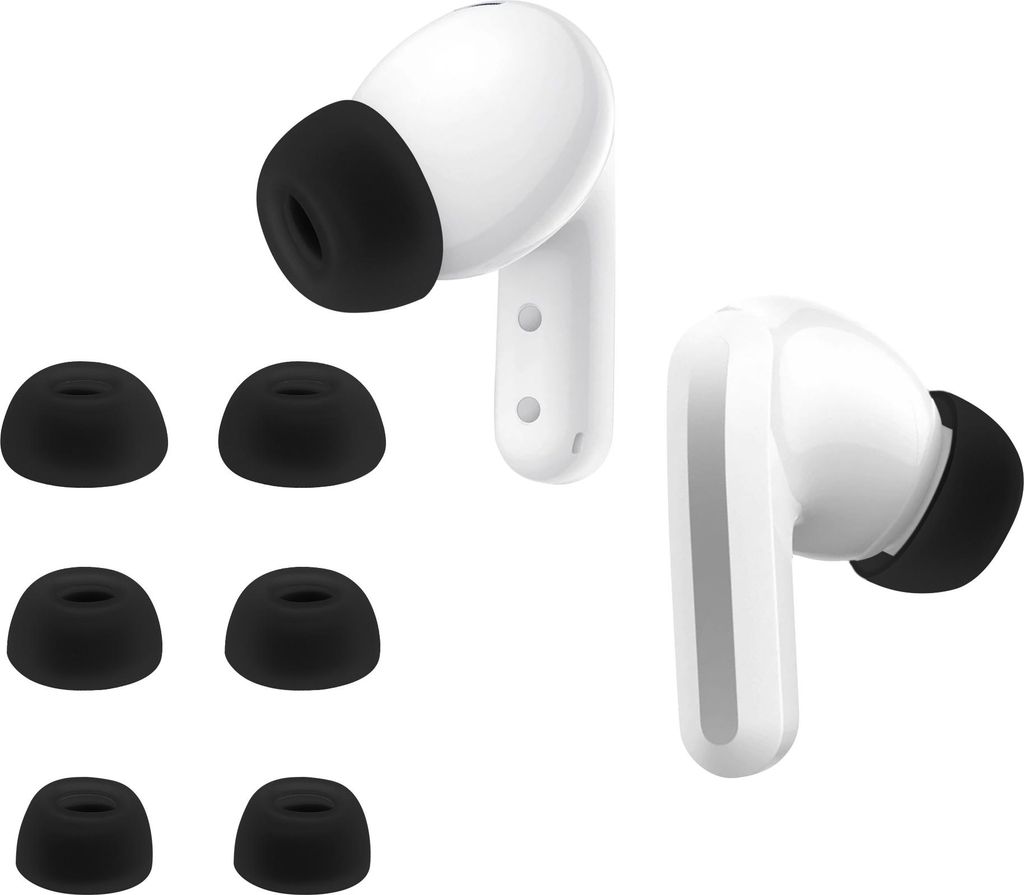 kwmobile 6x Polster kompatibel mit Xiaomi Redmi Buds 5 - 3 Größen - Silikon Ohrstöpsel In-Ear Kopfhörer
