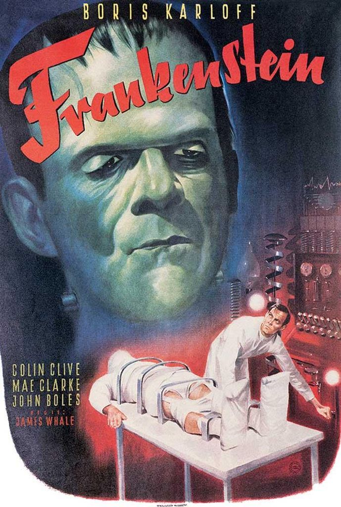 Frankenstein - Poster - Boris Carloff + 1 Ü-Poster der Grösse 61x91,5cm